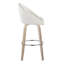 Tabourets de bar à hauteur fixe de 30 po avec pieds en bois cintré et repose-pieds rond Maddison-106895732-106895736-106895731