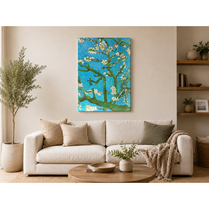 Fleurs d'amandier (1890) - Portrait, art mural sur toile, 12" W x 18" H