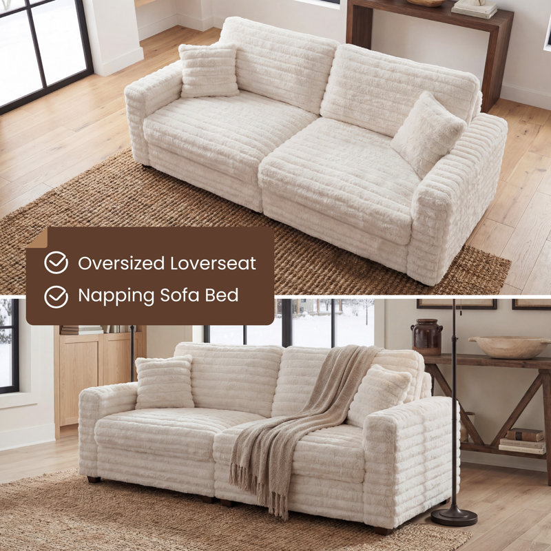 Latitude Run® Square Arm Upholstered Loveseat & Reviews