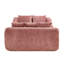 Chaise longue d'intérieur surdimensionnée et comprimée avec coussins décoratifs et accoudoirs, canapé-lit rembourré en chenille-856688269
