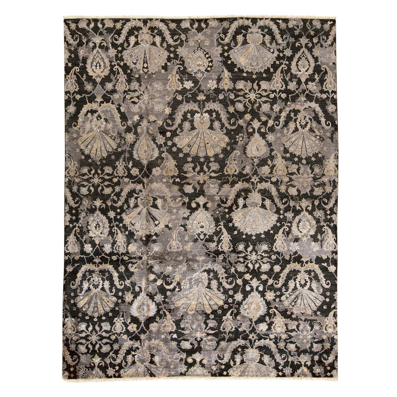 Tapis rectangulaire noué à la main