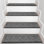 Tapis d'escalier antidérapant Bullnose (ensemble de 7)