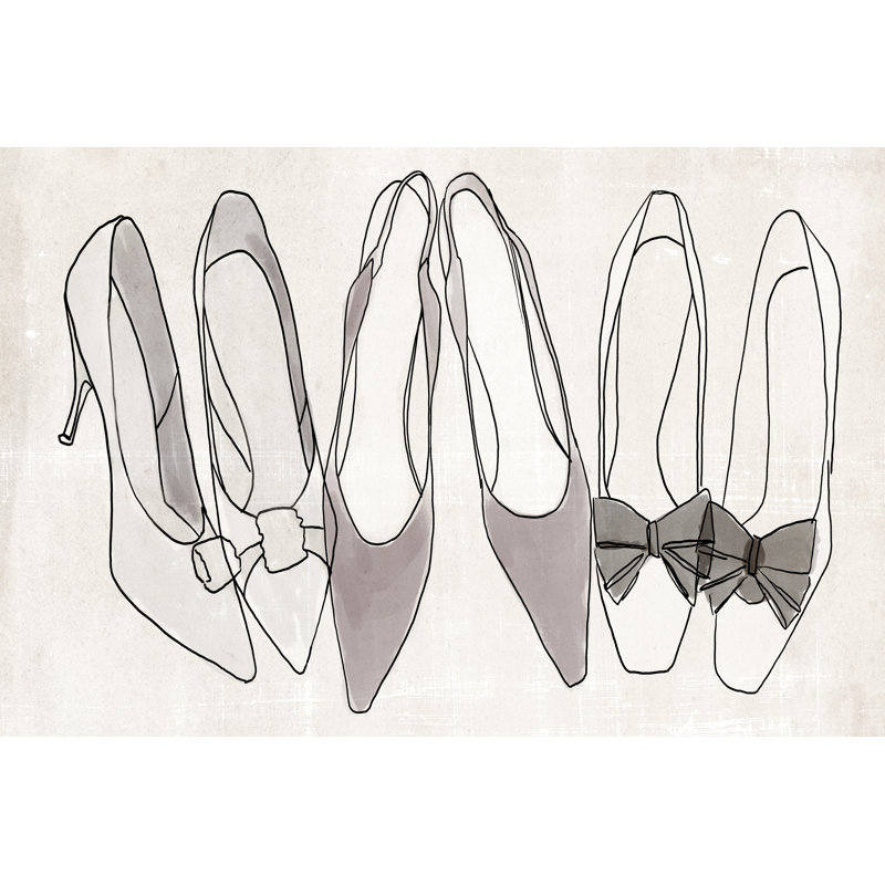 Heels For Days II by Annie Warren - Wrapped Canvas Painting, 20cm H x 30cm W  