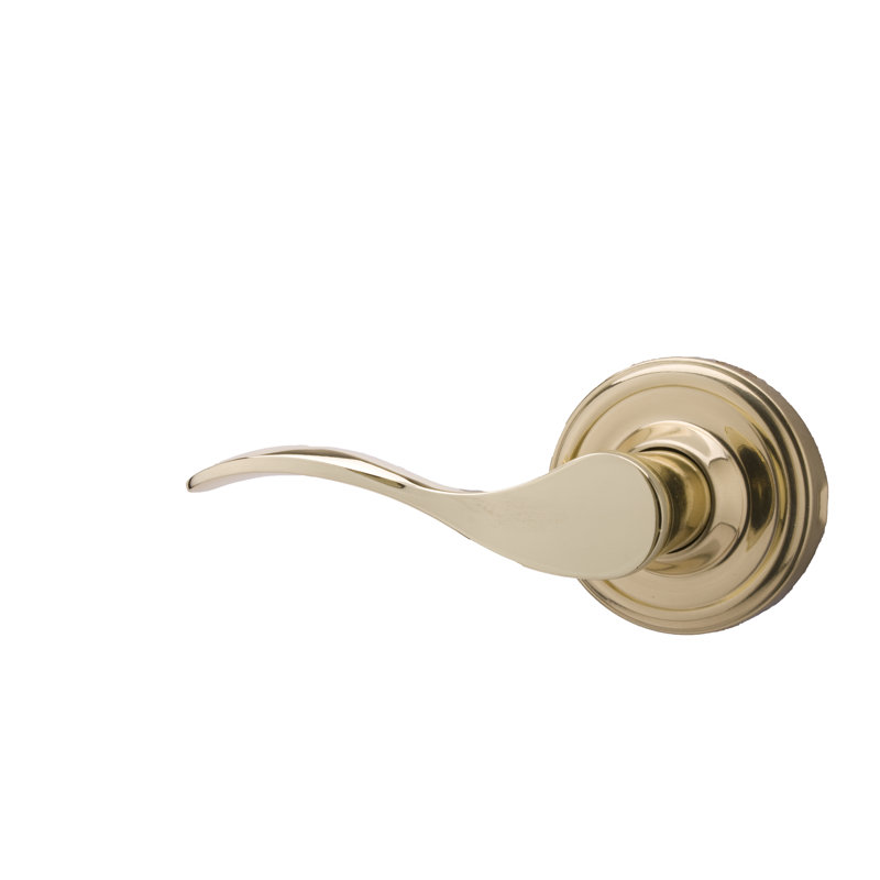 Bordeau Passage (Hall & Closet) Door Lever, Black, Left