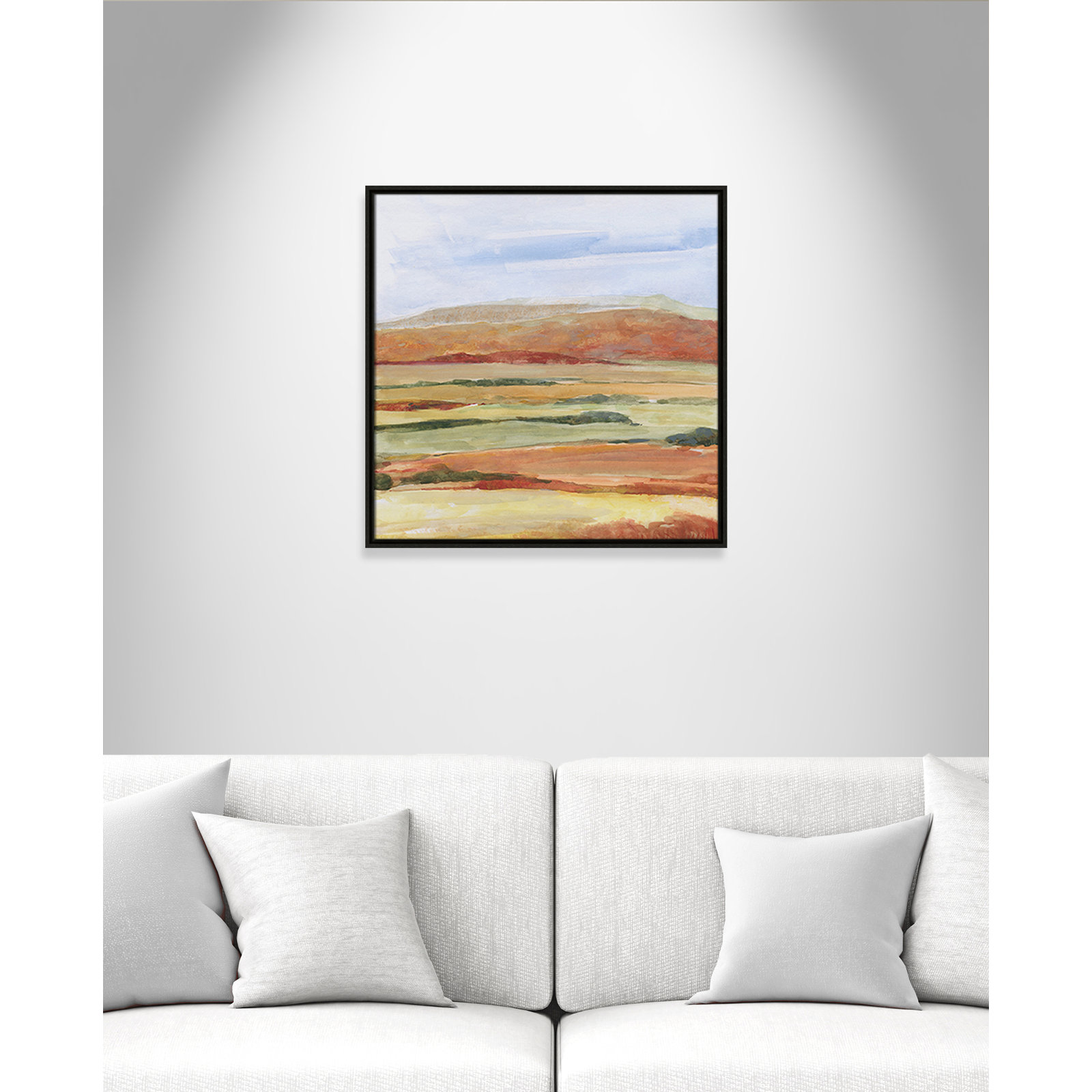 Damali "Sedona Magic" Print by Sally Swatland, Espresso, 25.5" H x 25.5" W x 2" D