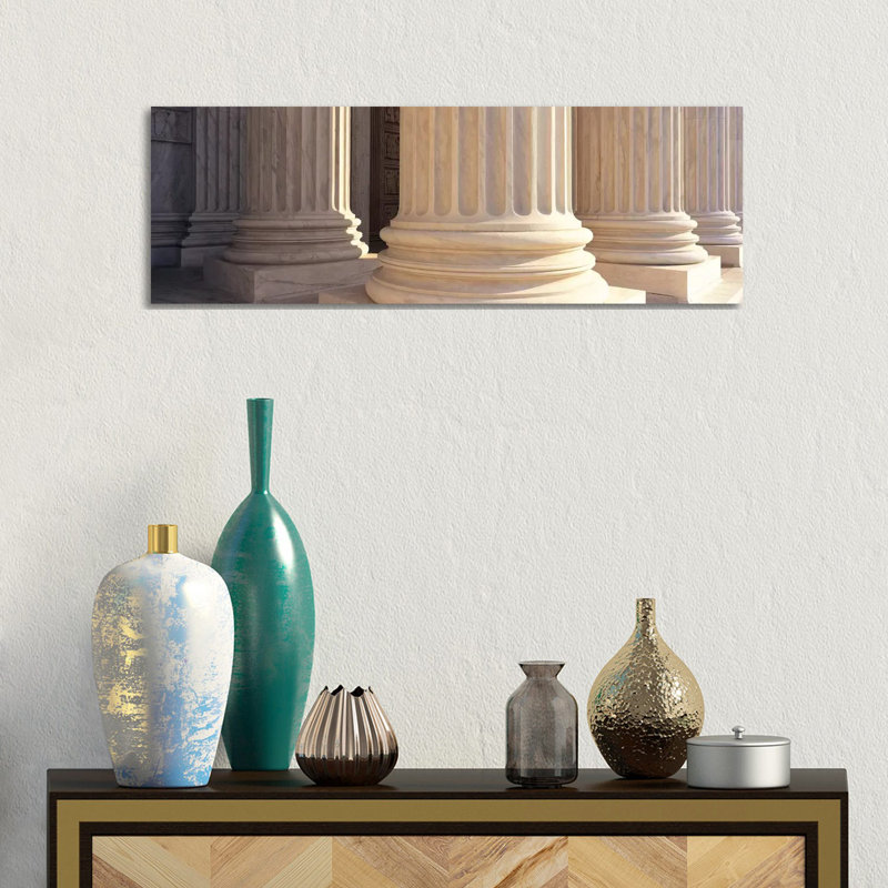Columns Architecture - Wrapped Canvas Panoramic Print, 30.48 cm H x 91.44 cm W x 1.91 cm D
