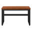 Bureau d'ordinateur réglable 48 po pour bureau à domicile, stratifié brun / métal noir, style contemporain | Idée cadeau-1474982864