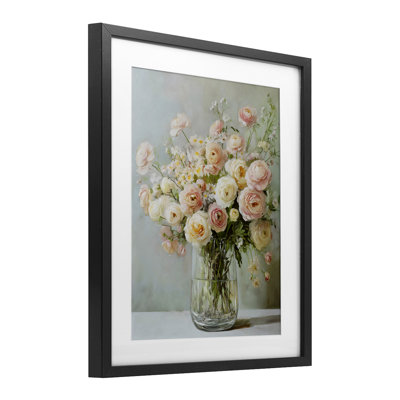 Regal Romantic Bouquet, reproduction encadrée sous verre, design by Creative Studio