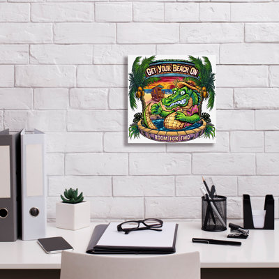 Abbaigh Gator en couleur sur toile