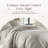 Whisper Organic 100% Organic Cotton Duvet Cover King Size - Naturally Soft Lightweight & Cooling Duvet Cover Set With Decorative Shams - Premium Gots Certified 300 Thread Count Sateen Weave (King, Pewter)-117402477-117402480