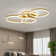 Frasher Classic Golden Loops Energy Efficient 5-Light 110cm LED Semi Flush Mount