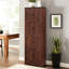 Armoire à 4 tablettes et 8 portes en noyer pour un rangement propre et ordonné - Créez un environnement de vie organisé