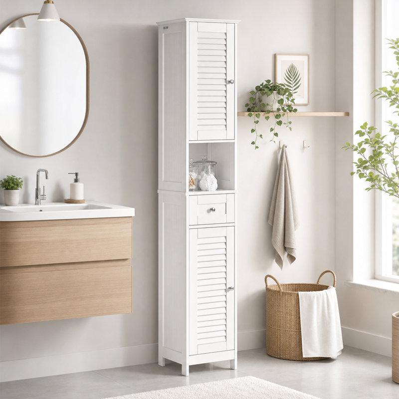 Lyonsdale Linen Cabinet, White