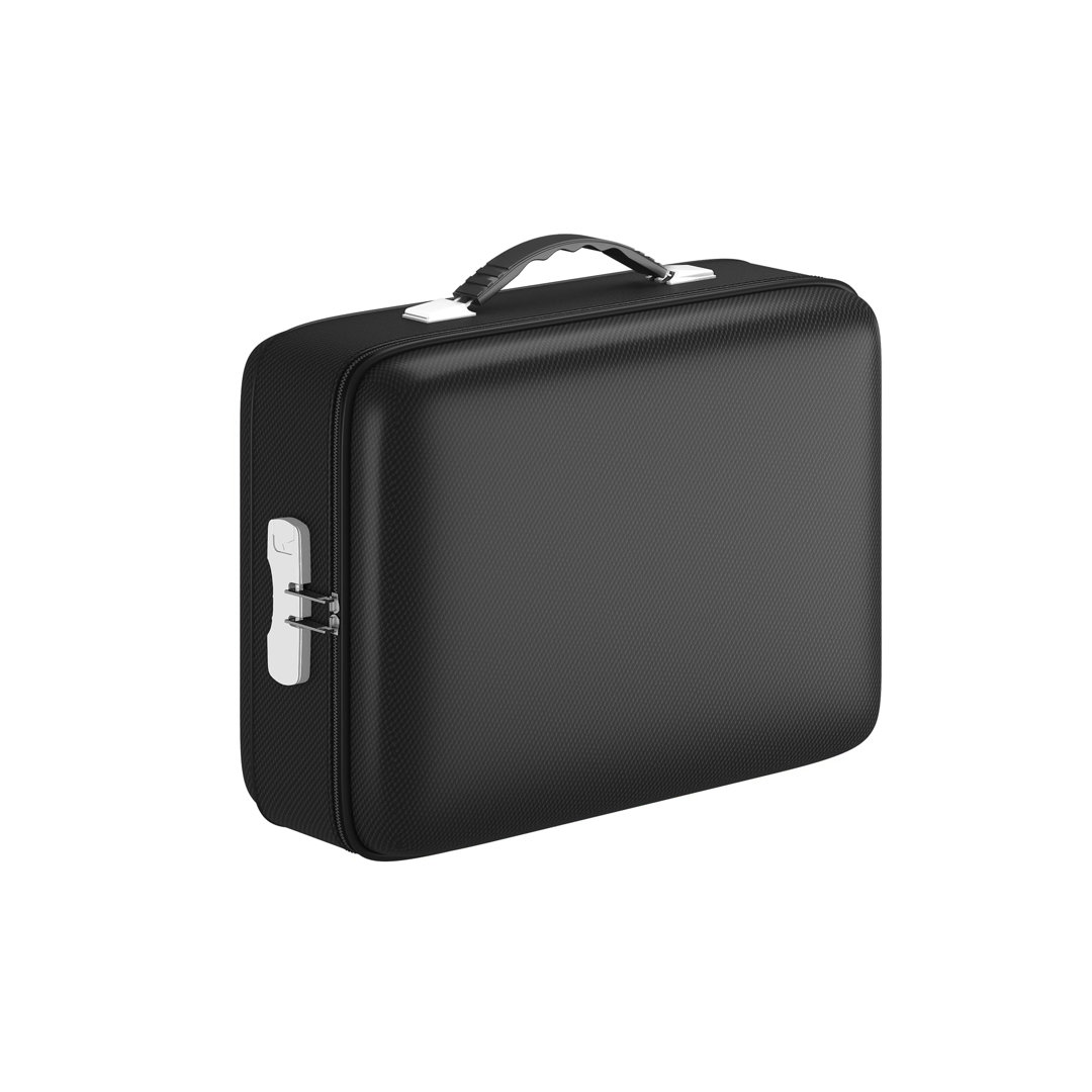 Fireproof Document Box with Lock, Water Resistant Hard Case Safe