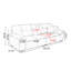 White Genuine Leather Standard Sofa cushion Loveseat-1185333942