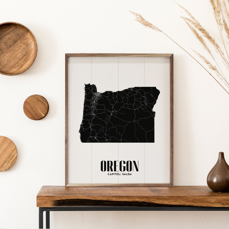 Oregon State Print, 16" W x 20" H