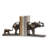 Elephant and Baby Bookend Pair