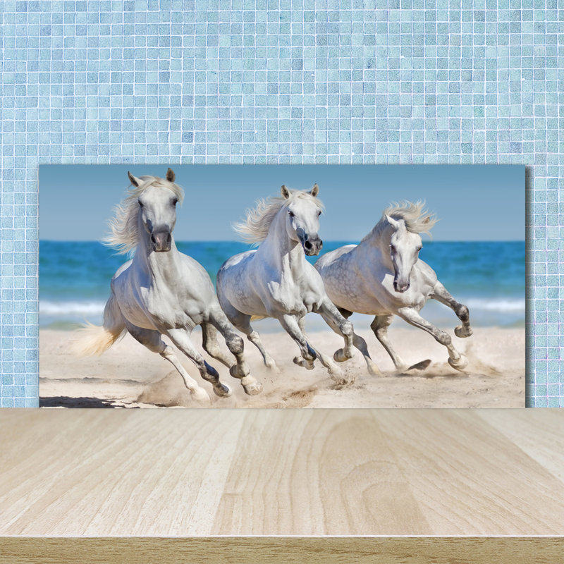50cm W x 100cm L Glass Peel and Stick Panel