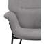 Fauteuil d'appoint rembourré à dossier capitonné horizontal-1782177507