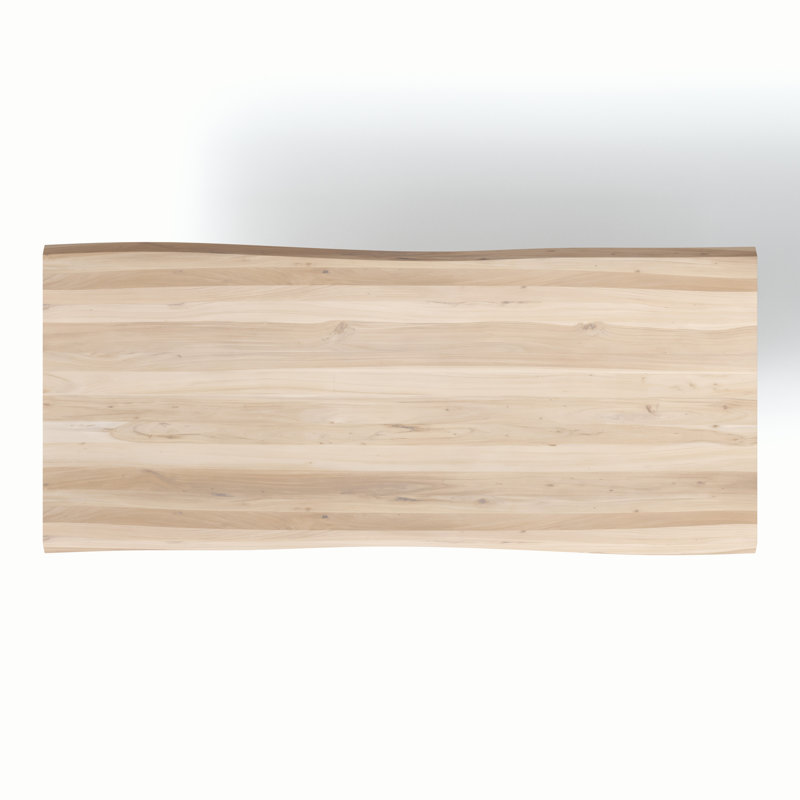 Colin X-Base Dining Table, White Wash, Brass, 79" L x 40" W
