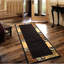 Tapis multicolore noir 2 pi 7 po X 3 polypropylène tissé à la machine pour les gymnases à circulation élevée