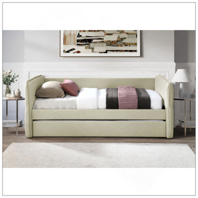 Twin Over Twin Daybed With Trundle, Durable And Easy To Assemble, Perfect For Guest Rooms And Small Spaces