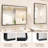 Rectangle Aluminum Framed Vanity Mirror with Tempered Glass-516692462