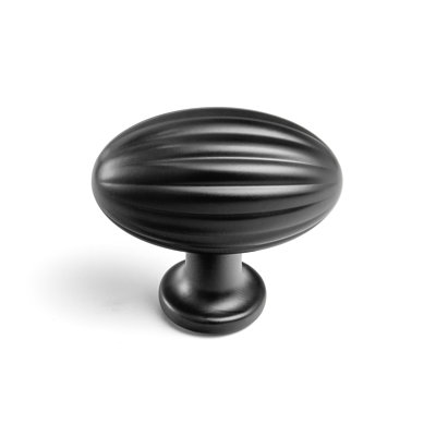 Forme ovale avec bouton rayé