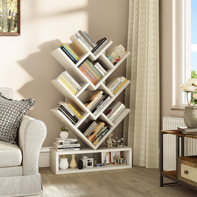 Aengus 103cm H x 57cm W Bookcase, White