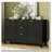 Wave-Design Sideboard with Adjustable Shelves, Drawers, and Soft-Close Doors-2035086219
