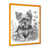 Impression dorée sur toile encadrée