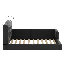 Lit plateforme tapissier avec lampes de lecture-1582141939