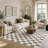 Fillender Plaid Area Rug Checkered Rug Washable Rugs For Living Room Carpet-102156362