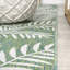 Tapis crème / vert Kelita Nevis Palm Frond-70302817