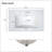 30 Inch Bathroom Vanity with Handmade Rattan Doors and Soft-Closing Mechanisms