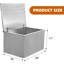 Boîte à glaçons en acier inoxydable, bac à glaçons commercial pour barre de cuisine extérieure