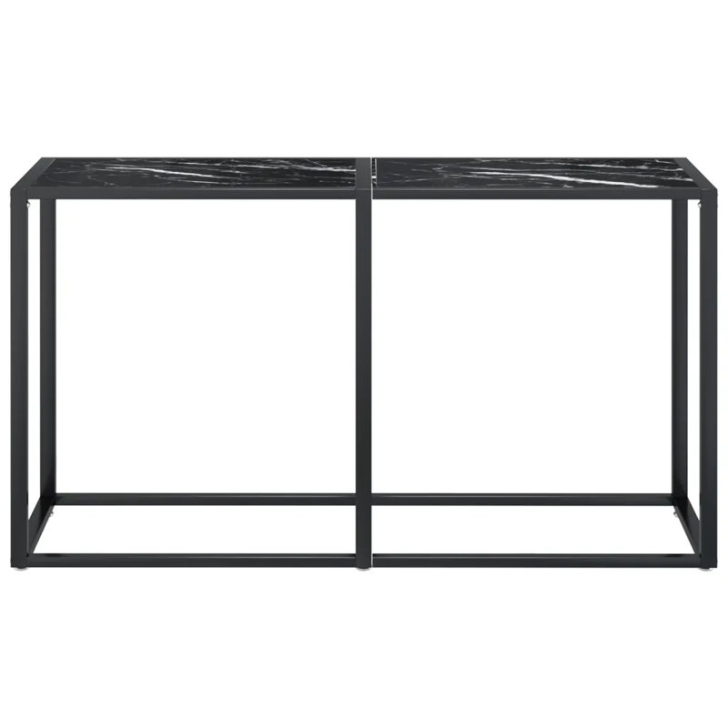 Tiffanyamber Console Table, Black Marble, 29.7" H x 86.6" W x 13.8" D