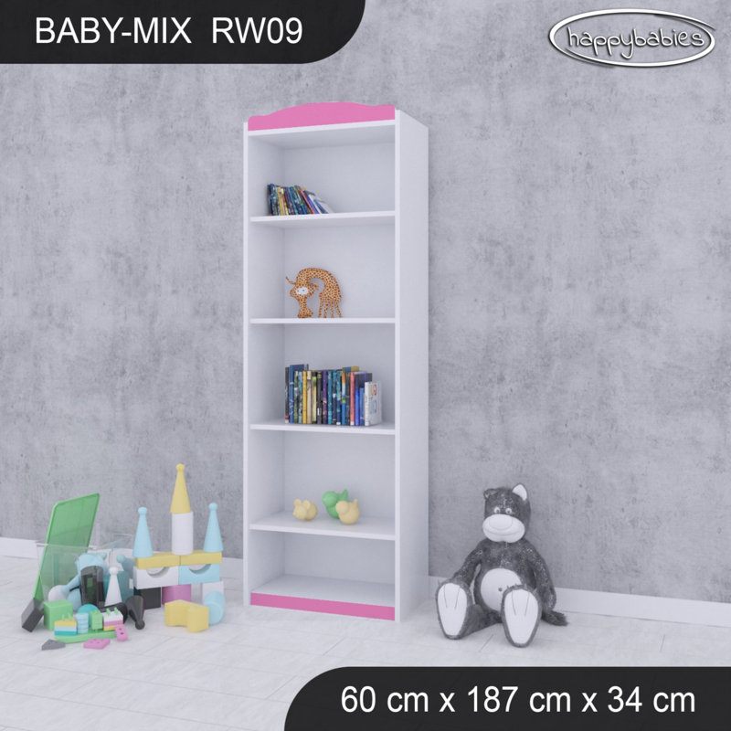 Baby Mix 187cm H Kids Cube, 187cm H x 60cm W x 34cm D, Pink