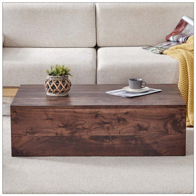 Table basse, table d'appoint en bois aggloméré de style naturel