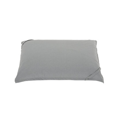 Charcoal Waterproof Indoor 5.5'X4' Bean Bag Lounger - Soft Foam Filling, Removable Zipper Cover, Modern Extra-Large Pillow For Relaxing Water High Filled, Zippered Cozy Home Use