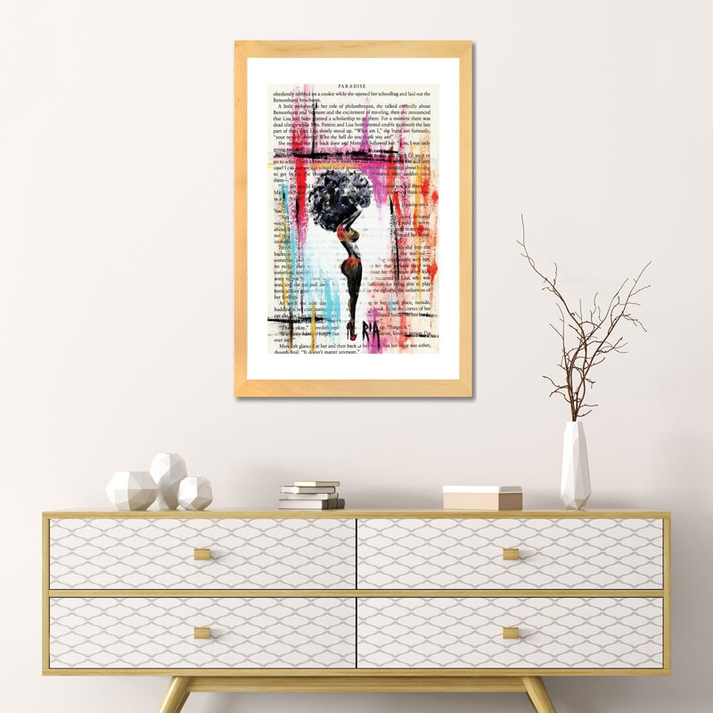 «I Know What You Like ... But She Is Not Me» par l'artiste Ria - impression d'art graphique, H 24 po x l 16 po x P 1 po