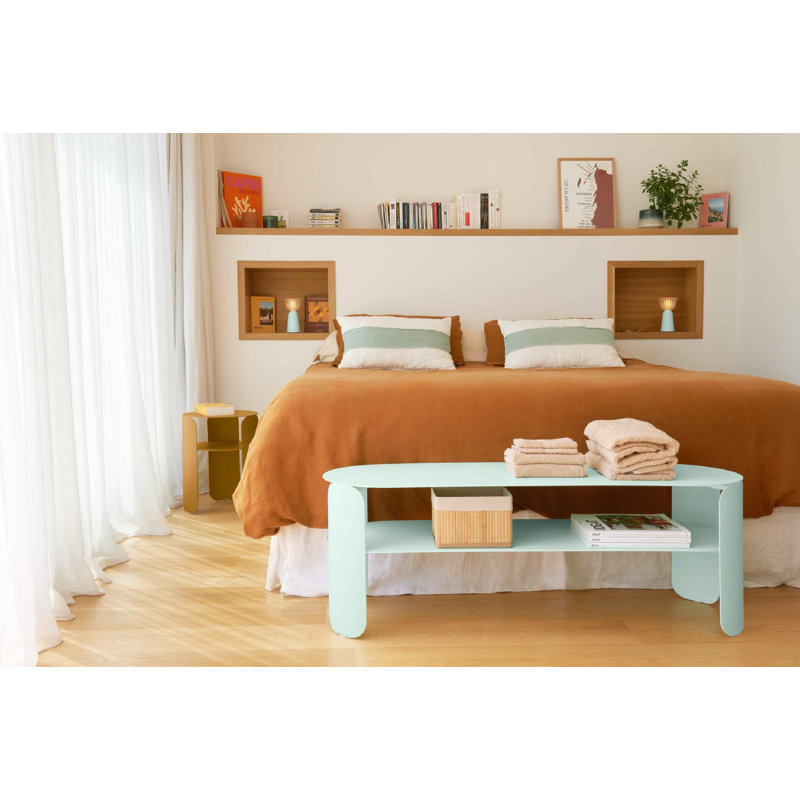 BeBop Outdoor Round Side Table, Willow Green