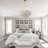Ladaniel 6-Light Dimmable Gold Chandelier with White Round Shells
