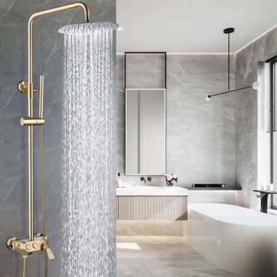 Exposed Pipe Shower Faucet