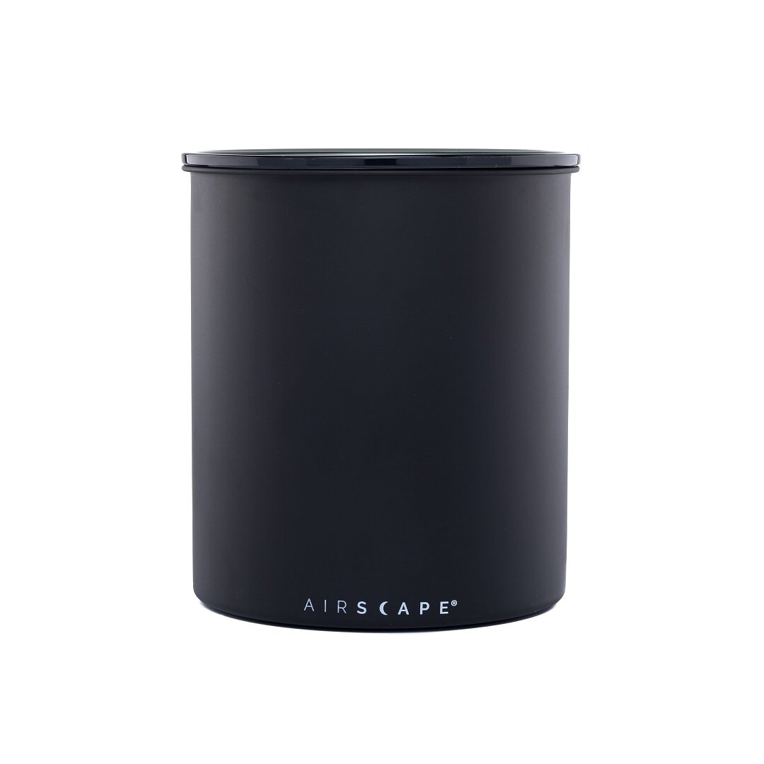 Airscape Coffee and Food Storage Canister - Medium 7 Can, Charcoal (Matte Black)