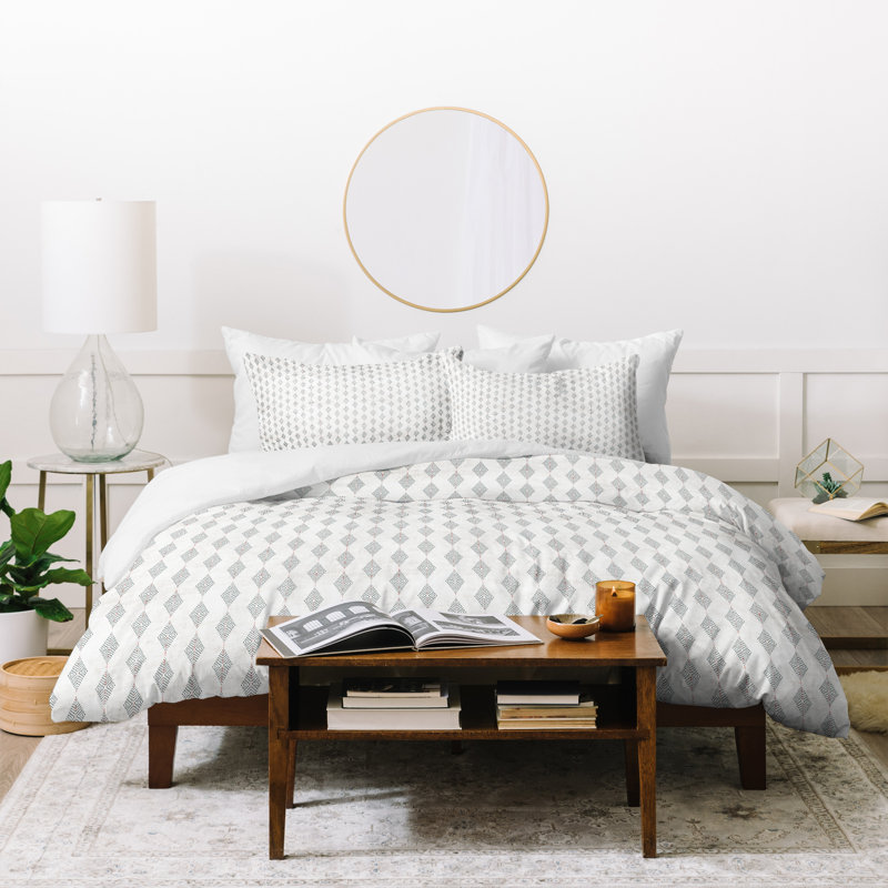 Ensemble de housse de couette Diamond, Housse de couette grand et 2 taies décoratives
