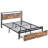 Queen Bed Frame With , 2 Tier Storage, Strong Metal Support, Box Spring , Convenient Platform Size, Led Headboard, Drawers, Silent Environment-1769275800