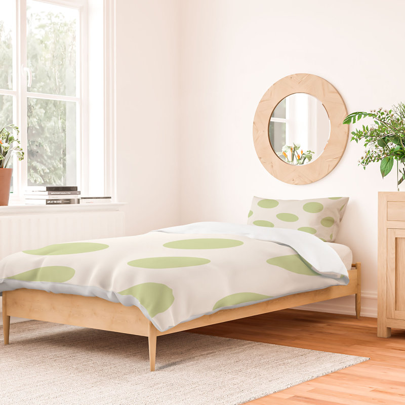 Housse de couette en microfibre, Vert, Housse de couette simple très longue + 1 taie d'o