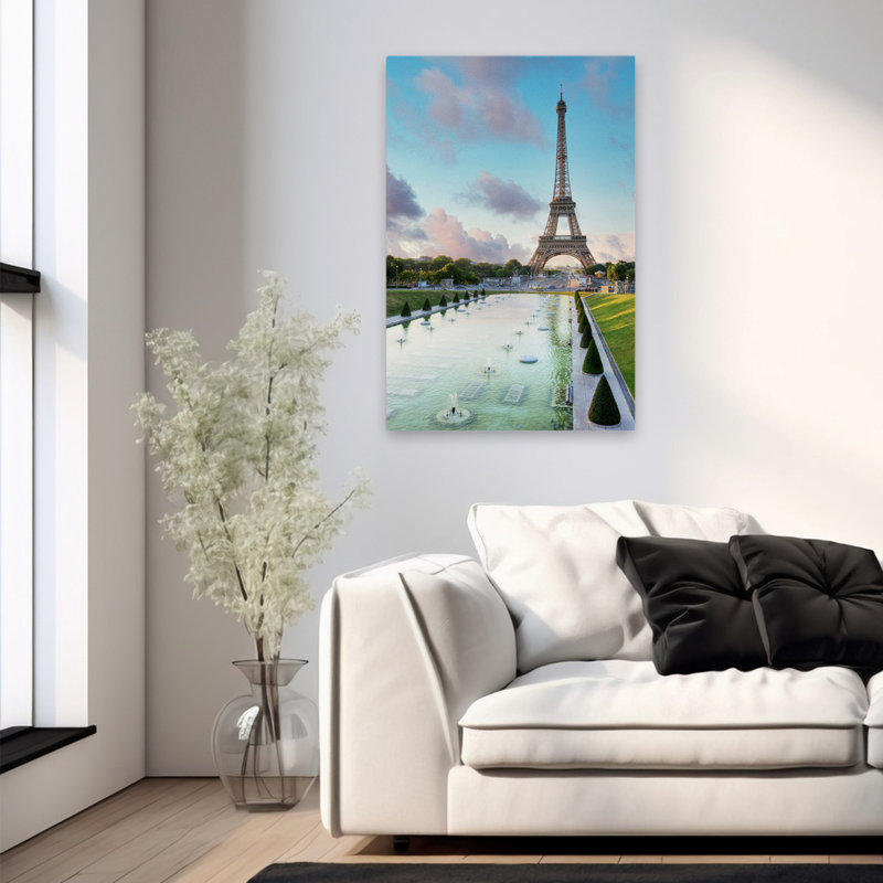 Vue de la Tour Eiffel I - photographie de paysages, Tour Eiffel, France, H 36 po x l 24 po