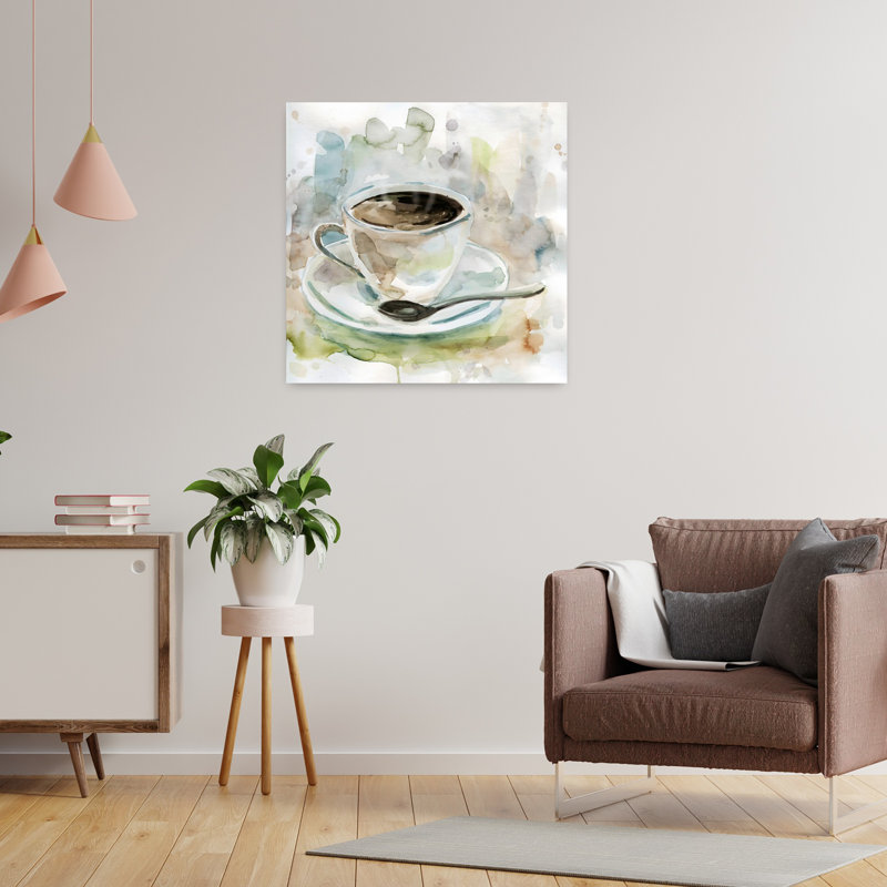 «Soft Morning Blend I», art mural moderne abstrait éthéré, H 24 po x l 24 po